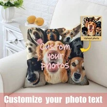 1 Vỏ gối in ảnh cá nhân hóa tùy chỉnh, Vỏ gối tùy chỉnh hình chân dung thú cưng mèo/chó, Thích hợp cho Giáng sinh và ngày lễ tình nhân Vỏ gối trang trí, Vỏ gối mềm mại và thoải mái một mặt cho mùa thu/đông - Nhiều màu - Xem 7