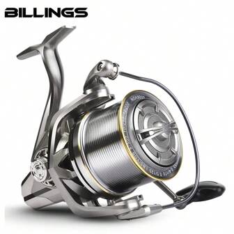 BILLINGS NGK Stainless Steel Bearing Spinning Reel,Spinning Fishing Reel For Saltwater Surf,44LB Max Drag With Aluminum Spool,4.8:1 Gear Ratio,Super Smooth