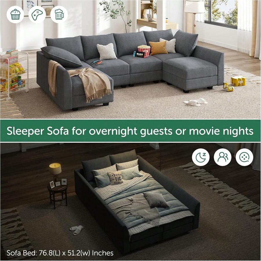 Modular Sectional Sofa U Shaped Sectional Modular Sofa With Storage