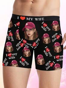 Custom Face Boxers For Men, Personalized Photo Underwear, Custom Face Boxer Briefs, Personalized Boxers For Husband, Custom Face Underwear, Custom Funny Faces Boxers Briefs, Anniversary Gift, Valentine Gift, Birthday Gift, Wedding Gift, Best Friend Gift, Gift For Boyfriend, Gift For Husband, Gift For Him, 1pc,Easy Comfort,Underwear & Sleepwear,Customized Men Underwear