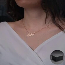 1PC Actual Signature Necklace - Meaningful Personalized Signature Necklace -Bridesmaid Jewelry -Your Signature -Mom Gift - Mother's Day Gifts - Multicolor - View 15