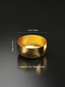 QIYINGFA 1 件（16/18/20/22 厘米）不锈钢沙拉碗，花卉雕刻面碗，适用于家庭厨房、现代餐厅使用学校用品、圣诞礼物