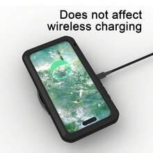 FOGEEK 坚固外壳兼容 Galaxy S24 FE 5G、16，户外重型全身保护外壳，带铝金属保险杠，防尘/防震，防刮外壳内置钢化玻璃保护膜 - 紅色 - 查看 7