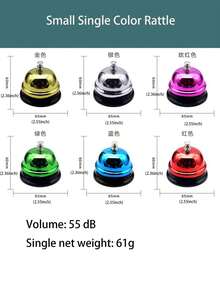 1/2/5PCS 随机呼叫铃、服务铃、接待铃、晚餐铃、厨房铃、餐厅铃，适用于酒店、学校、餐厅、接待区、医院、仓库（直径 3.3 英寸） - 彩色 - 查看 2