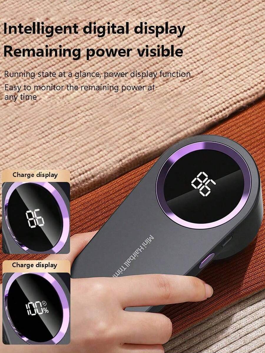 Beige & Grey Household Fabric Depiller Machine, Home Clothes Fuzz