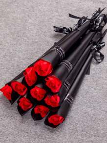 10pcs Soap Roses Artificial Rose Bouquet Petals Party Favour For Ladies, Girlfriends & Girlfriends, Suitable For Birthday, Wedding, Christmas, Holiday, Business Opening, Valentine's Day, Wedding, Birthday, Anniversary, Guest Gift, Bridesmaid Gift, Mother's Day, Father's Day