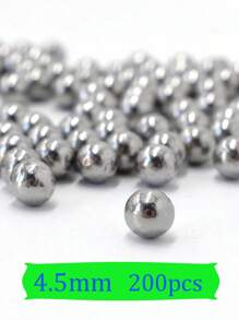 200/400/600pcs Stainless Steel Ball Bearings, 4.5mm (0.18 Inch) Size, For Slingshots, Hunting, Industrial Materials, Bicycle Bearings, Mirror Polished & Hardened