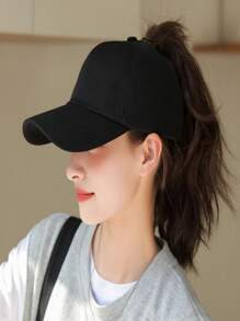 Women's Baseball Cap, Breathable And Sun Protection, Adjustable Horseback Brim, Original Czech Republic "Perez Cap", Women's Baseball Helmet, Golf Helmet, Summer Hat, Sun Cap, Sun Protection Hat - 黑色 - 查看 2