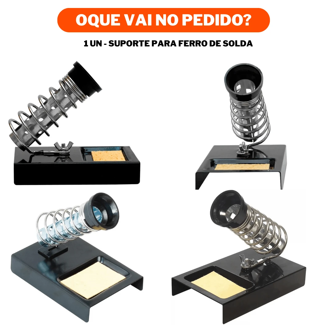 Professional Soldering Iron Stand Metal Base With Sponge And Spring