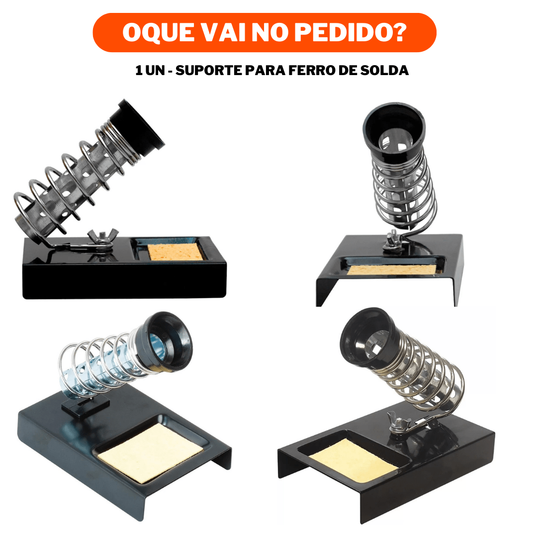 Professional Soldering Iron Stand Metal Base With Sponge And Spring