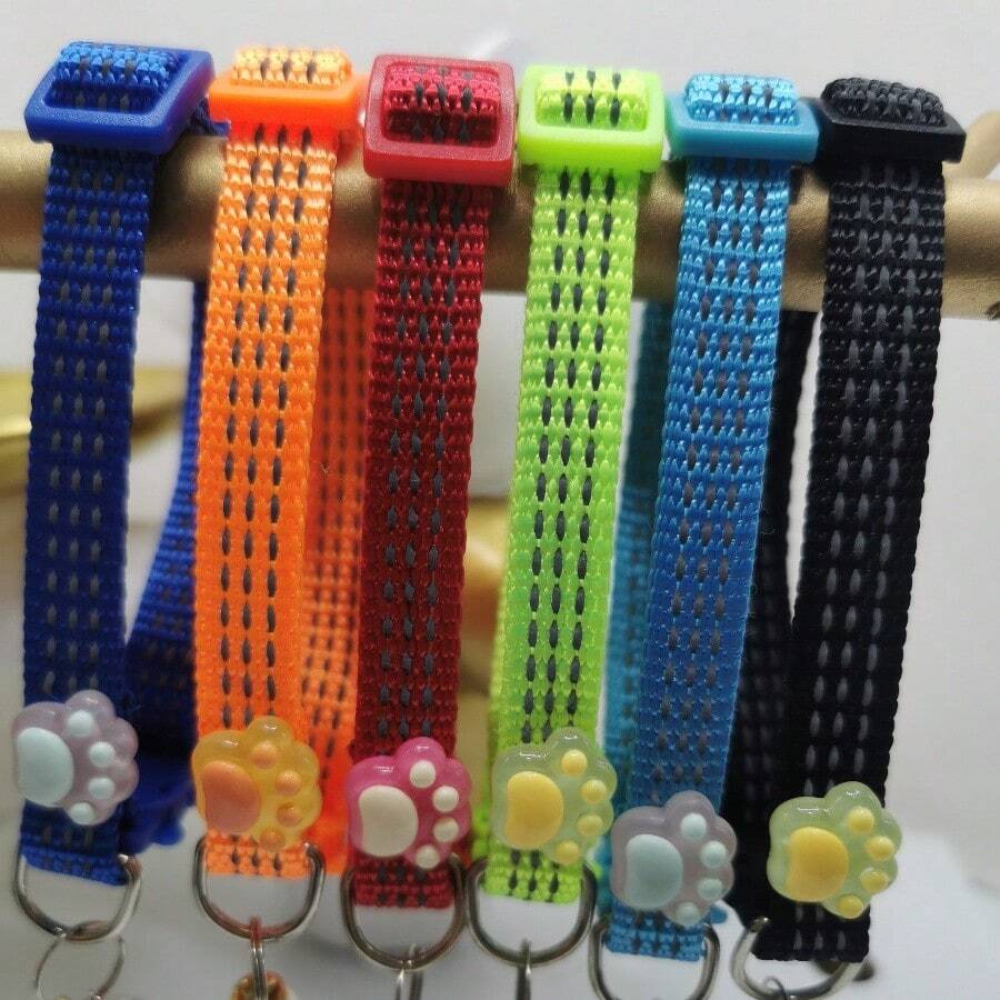 1pc All Season Pet Collar Cat Collar/Dog Collar With Reflective Strip