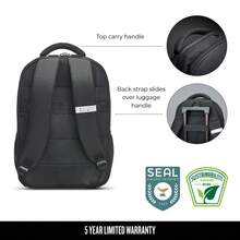 Versatile Backpack, Black, Laptop Tote - màu đen - Xem 5