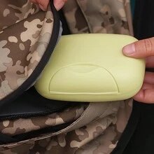 1 件带盖塑料肥皂盒，便携式旅行肥皂容器，密封防水肥皂盒，适用于旅行露营健身房、浴室配件、旅行必备品 - 彩色 - 查看 10