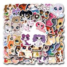 110 miếng dán Littlest Pet Shop Miếng dán hoạt hình Miếng dán trò chơi Sản phẩm Littlest Pet Shop tuyệt vời Miếng dán bình nước bằng nhựa vinyl chống thấm nước cho sổ lưu niệm Máy tính xách tay Miếng dán vinyl trích dẫn tích cực cho vật dụng bảng tầm nhìn - Nhiều màu - Xem 5