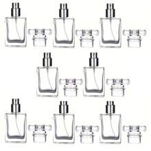 1/8pcs 30ml Glass Perfume Bottle Refillable Empty Transparent Travel Perfume Spray Atomizer Bottle, Perfume Mist Sprayer Bottle Atomizer Container With Spray Applicator