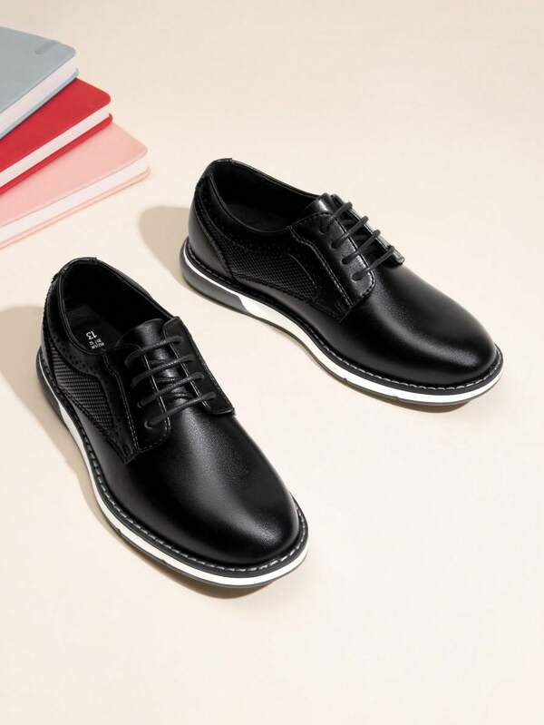 Boy's Comfortable Formal Uniform Oxford Dress Shoes