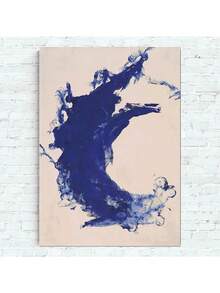 1 件抽象伊夫克莱因蓝色苏拉热圆圈墙面艺术帆布画现代海报版画客厅家居装饰画无框 - 彩色 - 查看 29