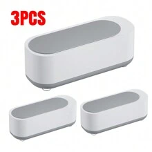 3PCS Ultrasonic Cleaner  Wave Tank Glasses Watch Jewellery Cleaning Machine 1/3x - White - View 1