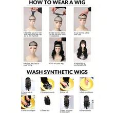 Tóc giả Finger Wave màu đỏ ngắn cho mẹ tóc giả xoăn tổng hợp cho phụ nữ Lady Nuna Wig 1920s Cosplay Costume Halloween Party sử dụng hàng ngày - Đỏ - Xem 9