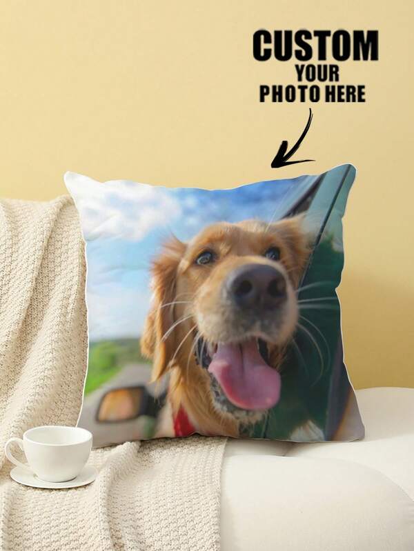 1PC Custom Cushion Cover,DIY Customized Throw Pillow Home Decorative,Square Wedding Pet Youth Mother's Day Gift Print Pillowcase Love,Soft Custom,Customized Pillows,Warm Ambience,Xmas Decoration, Autumn Home Refresh