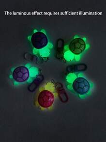 1PC/5PCS Luminous Multicolor Tortoise Pendants Animal Keyring Pendant Bag Accessories,Car Keychains,Keyrings, Keychain Accessories, Matching Keychains,Cute Keychain,Can Be Fastened To Items Such As Keys, Bags School Cartoon Animal Car Accessories Goth Y2k - Multicolor - View 3