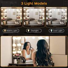 Vanity Desk With Mirror And Lights, Corner Makeup Vanity Desk, Large Dressing Tables With Charging, 5 Drawers, Shelves And Vanity Stool - 白色 - 查看 3