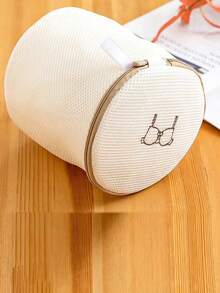 1 件绣花洗衣袋，加厚双层胸罩和内衣洗衣袋，可机洗安全网袋，防止变形 - 黃色 - 查看 4