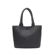 Woven Bag For Women, Vegan Leather Tote Bag Large Summer Beach Travel Handbag And Purse Retro Handmade Shoulder Bag - nâu sẫm - Xem 5