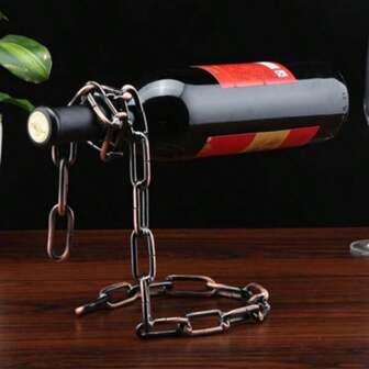 Unique, Special, Metal Chain Bottle Holder, Suitable For Bars, Kitchens, Home Use, A Gift For Your Boyfriend.