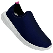 Molekinha Girls' Sneakers Easy Fit Lycra School Offer Light Soft Casual - Màu xanh hải quân - Xem 1