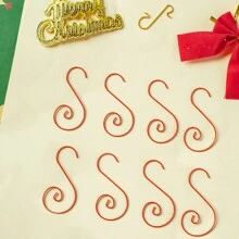 50 crochets en S pour décoration de Noël, chaussettes de Noël, crochets pour sapin de Noël, crochets en S pour boules de Noël