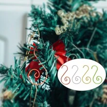 50 crochets en S pour décoration de Noël, chaussettes de Noël, crochets pour sapin de Noël, crochets en S pour boules de Noël