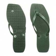 Women's Square Flip Flops Fashion Everyday Immediate Shipping - 苔蘚 - 查看 4