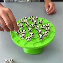 Panda Balance Game Toy, 2-Player Tree Game, Interactive Desktop Puzzle, Green Plastic, Christmas Gift Decompression Desktop Game - Multicolor - View 8
