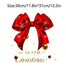 1 件 40 厘米 * 41 厘米装饰窗户静电玻璃贴纸商场家居餐厅酒店学校节日派对窗户贴纸红色蝴蝶结装饰玻璃贴纸、贴纸、墙贴花、家居装饰乙烯基贴花、春季装饰物品让您的家焕然一新、拉玛装饰贴纸 - 彩色 - 查看 12