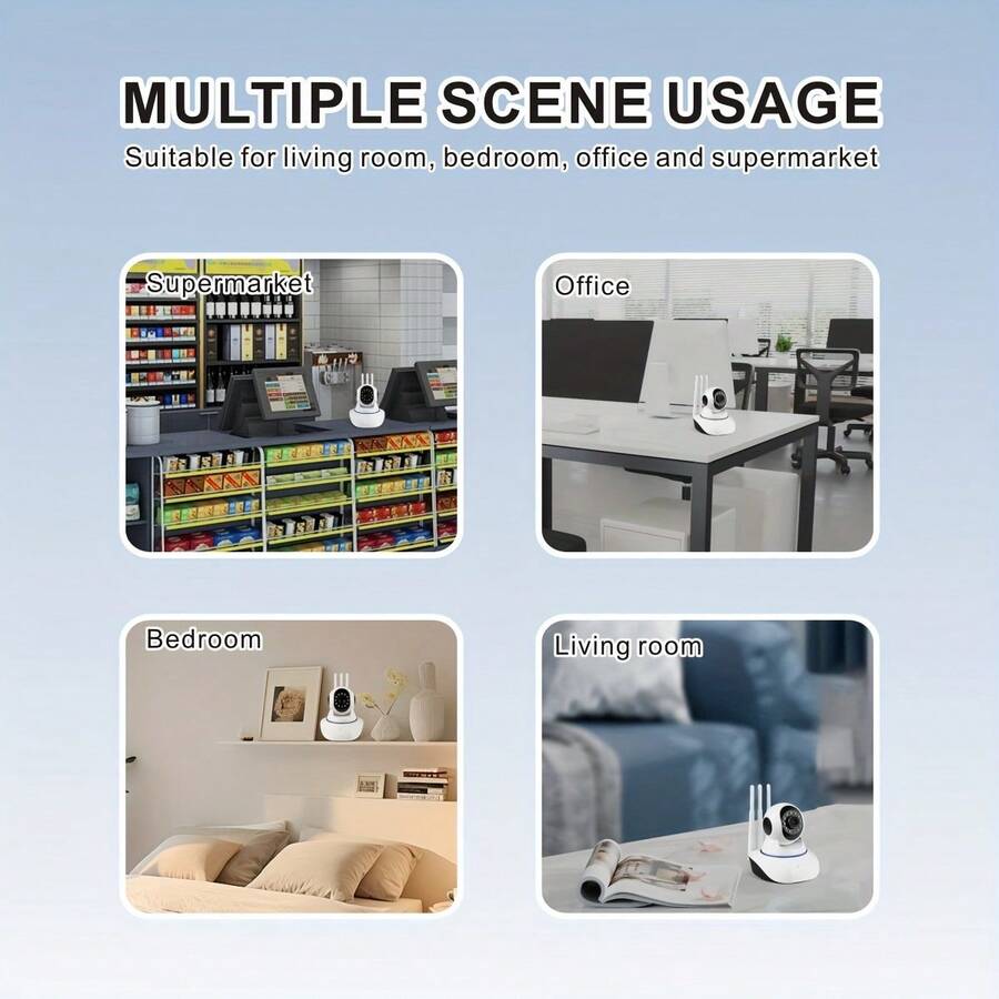 WIFI Dome Camera 1080P HD Indoor Monitoring TwoWay Smart Home Security