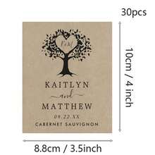 30pcs Wine Labels, Photo Wine Label Template, Minimalist Wedding Favor, Custom Wine Label, Personalized Gift, Wine Gift Label - Multicolor - View 32