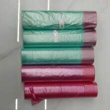 15-75 个多色抽绳垃圾袋重型垃圾袋垃圾袋垃圾袋，无味耐用浴室垃圾袋厨房办公室，加厚坚固，适用于浴室、厨房、卧室、办公室 - 彩色 - 查看 4