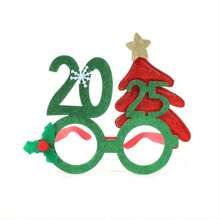 创意圣诞2025眼镜、派对用品、圣诞装饰品、圣诞树眼镜架 - 彩色 - 查看 9