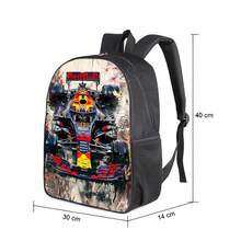Backpack For Kids, Children's Backpack, Racing Car, Colorful Design, New Rides. - màu đen - Xem 2