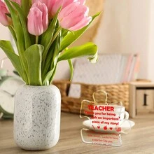 Quà tặng sinh nhật 1 mảnh ghép khối trong suốt bằng acrylic Cảm ơn quà tặng cho giáo viên Thích hợp cho sinh nhật Giáng sinh Lễ tạ ơn Ngày kỷ niệm tốt nghiệp Văn phòng Phong cách đơn giản - YKL069 - Xem 4