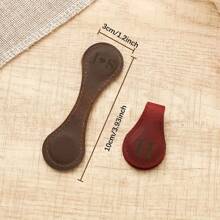 可定制磁性书签，1 件，个性化皮革书套，阅读配件，学校图书馆礼物，爱书人，定制姓名雕刻，非常适合返校、婚礼、公司活动、圣诞节、父亲节、母亲节、学校用品、学校用品、教师用品、办公室用品、男孩和女孩用品 - 棕色 - 查看 5