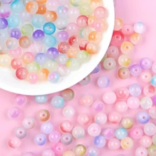 8 毫米圆珠、散珠，适用于手链、项链、手机链、DIY 珠宝制作 - 彩色 - 查看 8