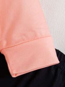 Baby Girls Leopard Print Patchwork Graphic Long Sleeve Top + Leopard Print Pants 2pcs Set - Pink - View 9