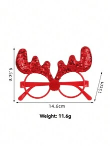定制圣诞节搞怪装饰眼镜，跨境新年派对气氛道具，舞台表演小眼镜 - 彩色 - 查看 7