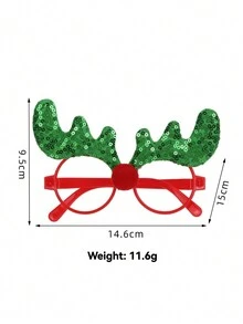 定制圣诞节搞怪装饰眼镜，跨境新年派对气氛道具，舞台表演小眼镜 - 彩色 - 查看 6