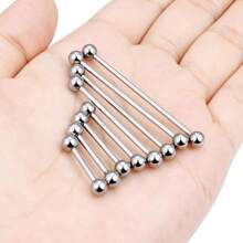 2/8 件 14G 舌钉不锈钢防过敏乳头舌环直工业耳环杠铃 14G 乳头舌软骨条身体穿孔饰品男女适用 12 毫米 14 毫米 16 毫米 18 毫米 36 毫米 38 毫米 5 毫米球
