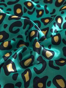 2pcs Red Leopard Print Pillow Cases, Soft Smooth Comfy Silky Like Satin Pillowcase, Envelope Closure Gifts For Double Bed