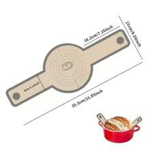1/2 st, holländsk ugn silikonbrödsslinga, non-stick, lätt att rengöra, återanvändbara bakdynor av silikonbröd med långa handtag, lätt att överföra surdegsbröd - 1 st - Visa 2