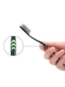 10/20 Stücke weiche Zahnbürste mit kleinem Mond, Bambus-Holzkohle-Borsten, extra fein und extra weich, Erwachsene und Studenten, Einweg-Zahnbürste, kann mehrmals verwendet werden, Badezimmer-Dekoration, Herbst-Dekoration, Rückkehr zur Schule